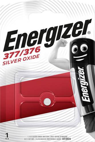 Energizer Knopfzelle 377 1.55V 1 St. 25 mAh Silberoxid SR66 von Energizer