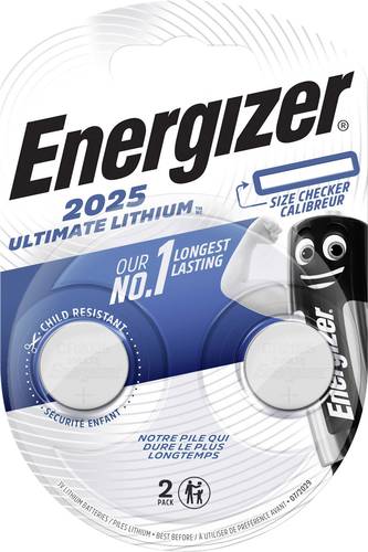 Energizer Knopfzelle CR 2025 3V 2 St. 170 mAh Lithium Ultimate 2025 von Energizer