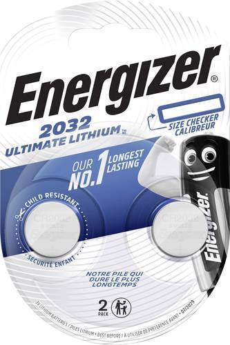 Energizer Knopfzelle CR 2032 3V 2 St. 235 mAh Lithium Ultimate 2032 von Energizer