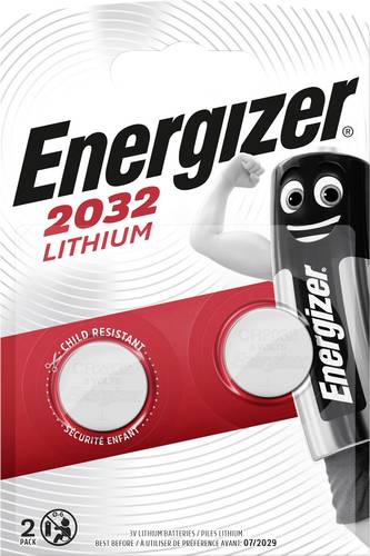 Energizer Knopfzelle CR 2032 3V 2 St. 240 mAh Lithium CR2032 von Energizer