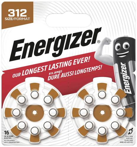 Energizer Knopfzelle ZA 13 1.45V 16 St. Zink-Luft ENR EZ Turn & Lock (13) von Energizer