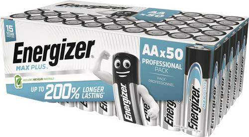 Energizer Max Plus Mignon (AA)-Batterie Alkali-Mangan 1.5V 50St. von Energizer