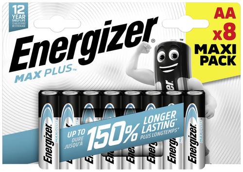 Energizer Max Plus Mignon (AA)-Batterie Alkali-Mangan 1.5V 8St. von Energizer