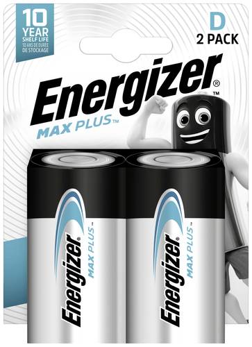 Energizer Max Plus Mono (D)-Batterie Alkali-Mangan 1.5V 2St. von Energizer