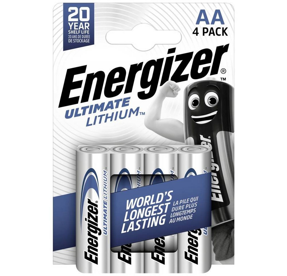 Energizer Mignon-Lithium-Batterie Ultimate, 4er Batterie Energizer Mignon-Lithium-Batterie Ultimate, 4er Batterie von Energizer