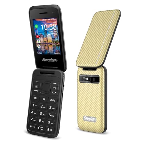 Energizer - Mobile E282SC - 4G - Klapp-Mobiltelefon Dual-SIM (MicroSIM) - 3 Jahre Garantie - Golden von Energizer