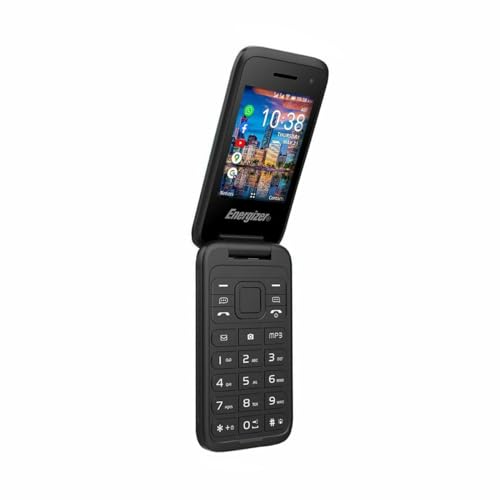 Energizer - Mobile E282SC - 4G - Klapp-Mobiltelefon Dual-SIM (MicroSIM) - 3 Jahre Garantie - Schwarz von Energizer
