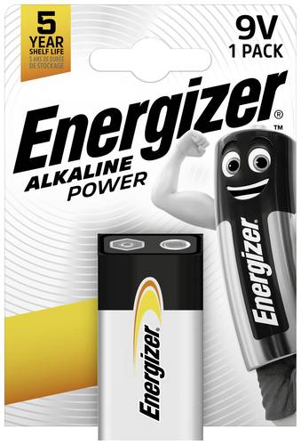Energizer Power 6LR61 9V Block-Batterie Alkali-Mangan 9V 1St. von Energizer