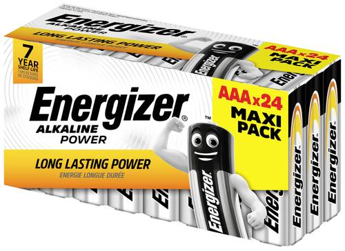 Energizer Power Micro (AAA)-Batterie Alkali-Mangan 1.5V 24St. von Energizer