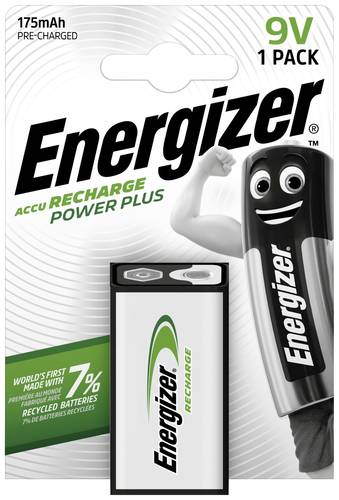 Energizer Power Plus 6LR61 9V Block-Akku NiMH 175 mAh 8.4V 1St. Energizer Power Plus 6LR61 9V Block-Akku NiMH 175 mAh 8.4V 1St. von Energizer