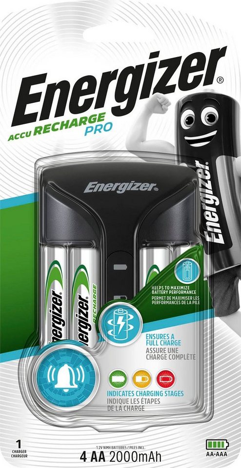 Energizer Pro Charger +4 AA 2000 mAh Batterie-Ladegerät von Energizer