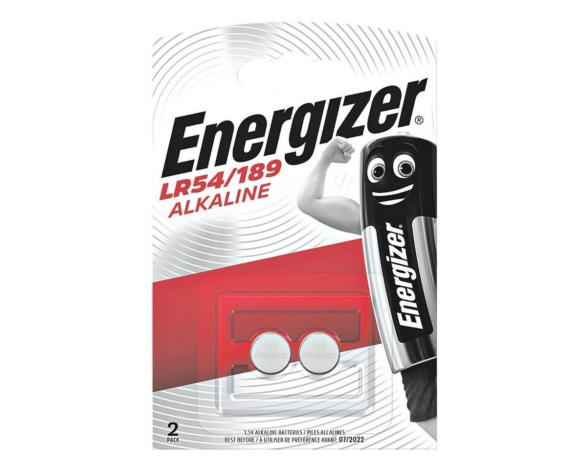 Energizer Spezial Alkali Knopfzelle, (1.5 V, 2 St), 189 / LR54, 1,5 V, Alkali, lange Lebensdauer von Energizer