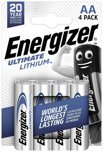 Energizer Ultimate FR6 Mignon (AA)-Batterie Lithium 3000 mAh 1.5V 4St. von Energizer
