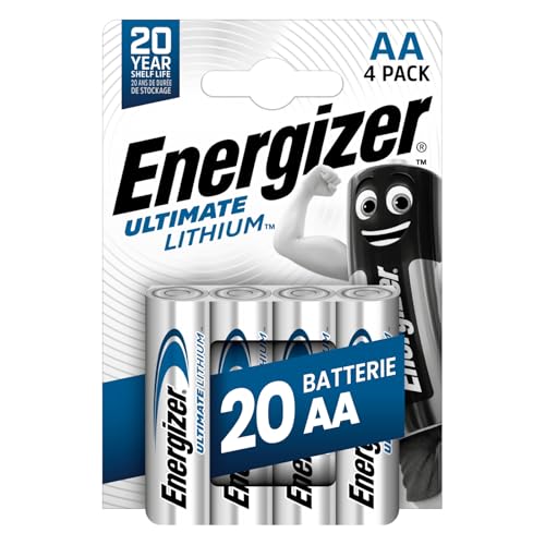 20 Batterien Energizer Ultimate Lithium AA, lange Lebensdauer für Geräte, Taschenlampen und Kameras 20 Batterien Energizer Ultimate Lithium AA, lange Lebensdauer für Geräte, Taschenlampen und Kameras von Energizer