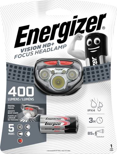 Energizer Vision HD+ Focus LED Stirnlampe batteriebetrieben 400lm 50h E300280700 von Energizer