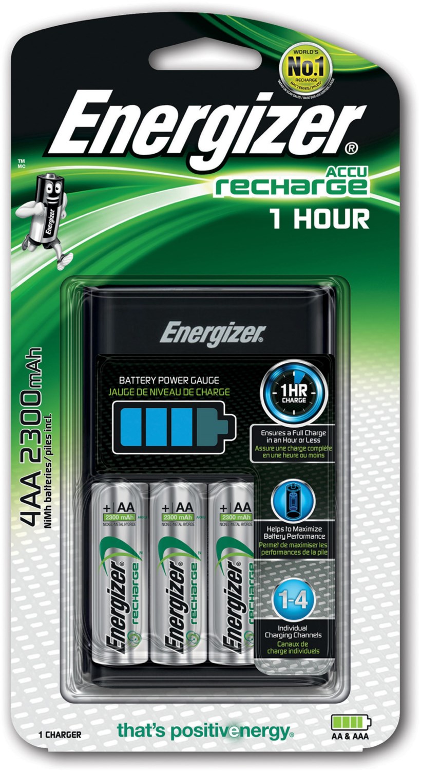 HR Charger Akku-Ladegerät inkl. 4x AA 2300 mAh HR Charger Akku-Ladegerät inkl. 4x AA 2300 mAh von Energizer