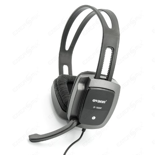 Energmix Headset Kopfhörer Stereo Gaming mit aufklappbarem Mikrofon für PC, Notebook,MP3 von Energmix