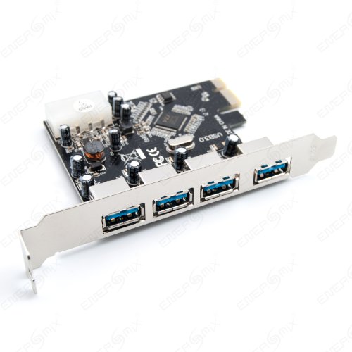 USB 3.0 Karte 4 Port für PC - PCI-E Super Speed PCI Express 3.0 Schnittstellenkarte von Energmix
