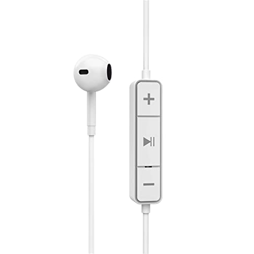 Energy Sistem Earphones Bluetooth Style 1 Snow Kopfhörer mit Mikrofon (Bluetooth 5.1, 8h Akku, Crystal Clear Sound, Typ C) - Weiß von Energy Sistem