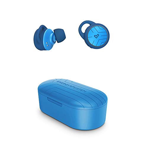 Energy Sistem Earphones Sport 2 True Wireless In-Ear-Kopfhörer (True Wireless Stereo, Bluetooth 5.0, Sport, Secure-Fit +) Blau von Energy Sistem