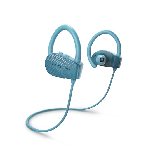 Energy Sistem Kopfhörer Bluetooth Sport 1+ Ocean (Bluetooth 5.1, Voice Assistant, Secure-Fit, Sweatproof), Blau von Energy Sistem