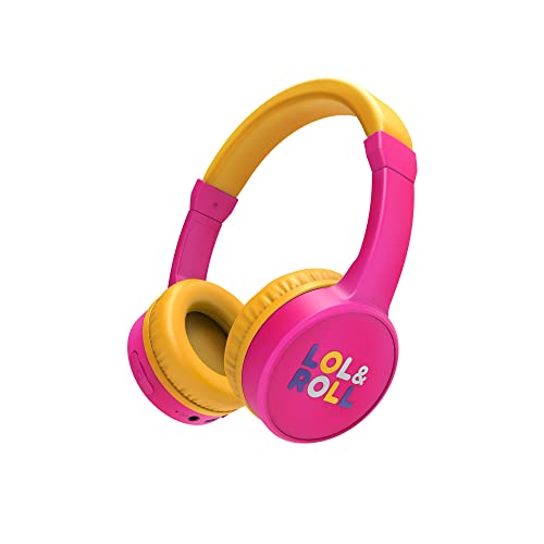 Energy Sistem LOL&Roll Pop Kids Bluetooth Headphones (In-Ear-Kopfhörer für Kinder, Music Share, Bluetooth 5.1, 85 dB Volume Limit, Mic) Rosa von Energy Sistem