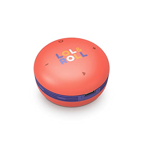 Energy Sistem LOL&Roll Pop Kids Speaker (tragbarer Lautsprecher, Bluetooth 5.0, Music Share, Lautstärkeregler, 5 W) - Orange, LOL&Roll Pop Kids Speaker Orange von Energy Sistem