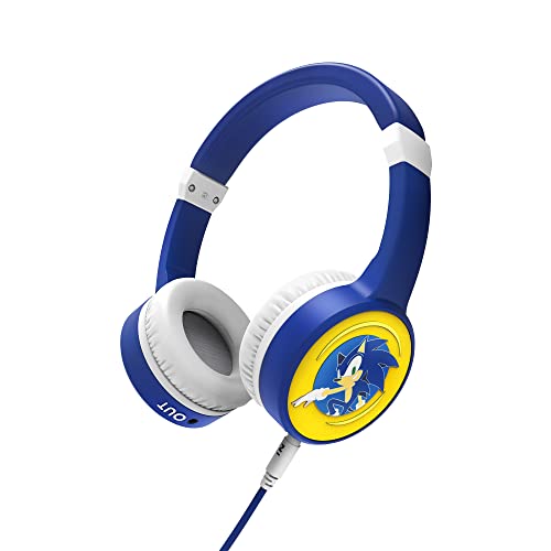 Energy Sistem LOL&Roll Sonic Kids Headphones Kopfhörer speziell für Kinder (Music Share, abnehmbares Audiokabel, Lautstärke Limit 85 dB, Mikrofon), Blau von Energy Sistem