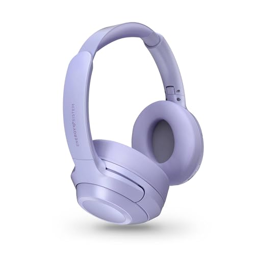 Energy Sistem Lavender Stellar ANC Bluetooth-Kopfhörer (5.4, ANC, recycelter Kunststoff, ENC-Mikrofon, faltbares Kopfband, Ohrpolster aus Proteinleder) von Energy Sistem