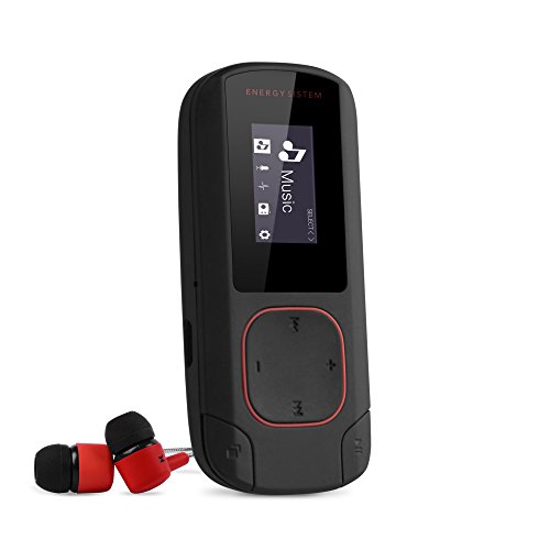 Energy Sistem MP3 Clip Bluetooth (Bluetooth, 8 GB, Clip, FM Radio und microSD) - Coral Rot von Energy Sistem