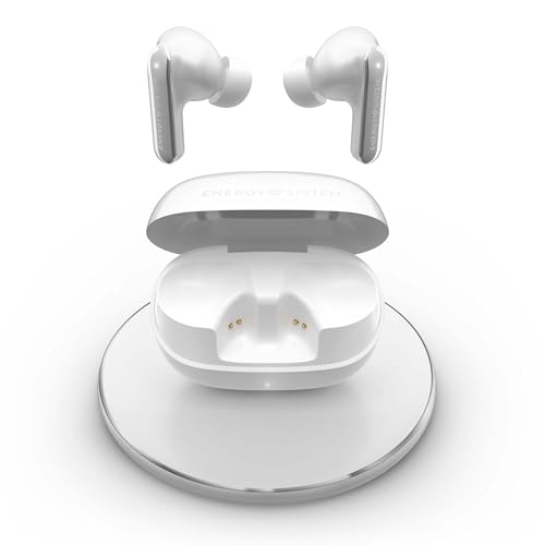 Energy Sistem Serenity ANC Ultra – Bluetooth-Kopfhörer mit hybrider Geräuschunterdrückung ANC bis zu -35 dB, 25 Stunden Akkulaufzeit, Qi-kabelloses Aufladen, IPX4 wasserdicht und aus recyceltem von Energy Sistem