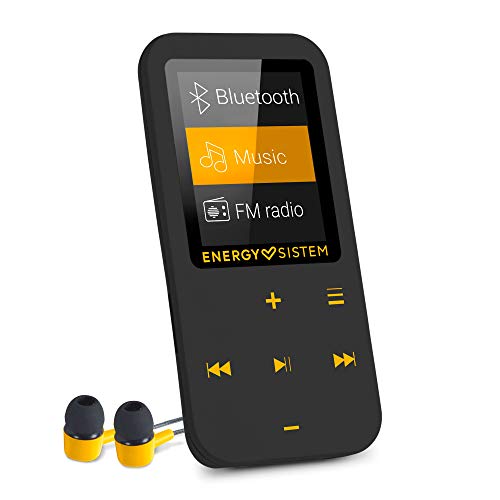 Energy Sistem Touch Amber MP4-Player Bluetooth (16 GB, In-Ear-Kopfhörer, FM-Radio, MicroSD) schwarz/bernsteinfarben von Energy Sistem