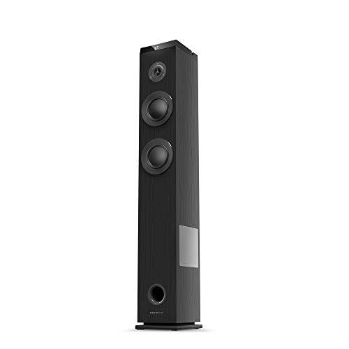 Energy Sistem Tower 5 g2 Ebony Lautsprecherturm 65 W und True Wireless Stereo (Bluetooth 5.0, USB/MicroSD MP3 Player, Audio-In) - Schwarz von Energy Sistem