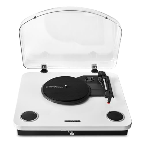 Energy Sistem WhiteSpin Plattenspieler (10 W, Vinyl, RCA, USB-Anschluss, Bluetooth, Bluetooth-Out) von Energy Sistem