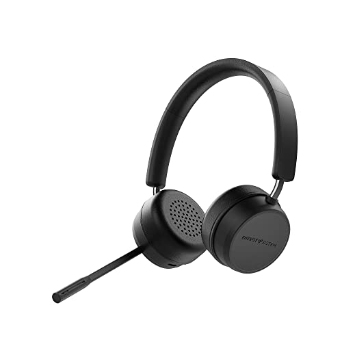 Energy Sistem Wireless Headset Office 6 Kopfhörer Büro Videoanrufe Telearbeit (Bluetooth® 5.0-Technologie, HQ Voice Calls, Memory Foam Ear Pads, Quick Charge) - Schwarz von Energy Sistem