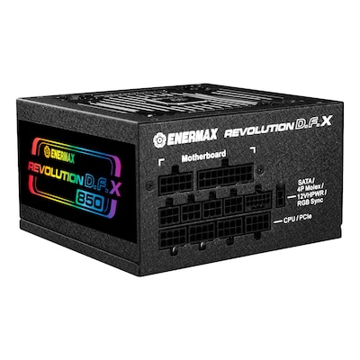 ENERMAX REVOLUTION D.F. X Netzteil 850 Watt 80 PLUS Gold Fully Modular ATX 3.0 ENERMAX REVOLUTION D.F. X Netzteil 850 Watt 80 PLUS Gold Fully Modular ATX 3.0 von Enermax