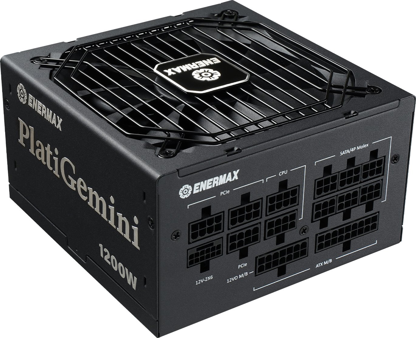 Enermax PlatiGemini ATX 3.1 ATX12VO Hybrid-Netzteil 1200W 80PLUS Platinum Vollmodulares - ATX - 80 PLUS Platinum (EGN1200P) von Enermax