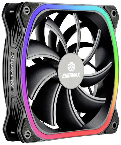 Enermax SquA RGB PC-Gehäuse-Lüfter Schwarz inkl. LED-Beleuchtung von Enermax