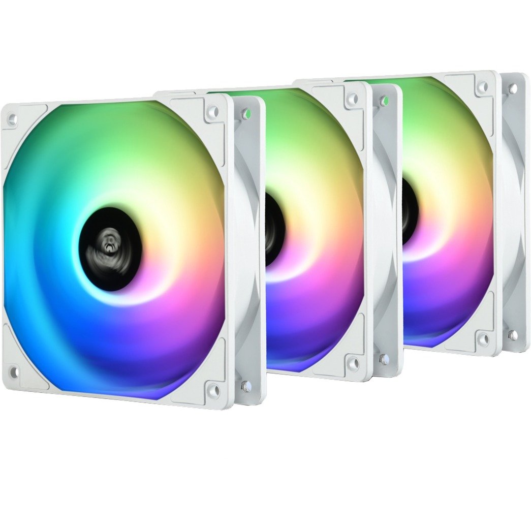 HF120 ARGB White 3 Pack 120x120x25, Gehäuselüfter HF120 ARGB White 3 Pack 120x120x25, Gehäuselüfter von Enermax