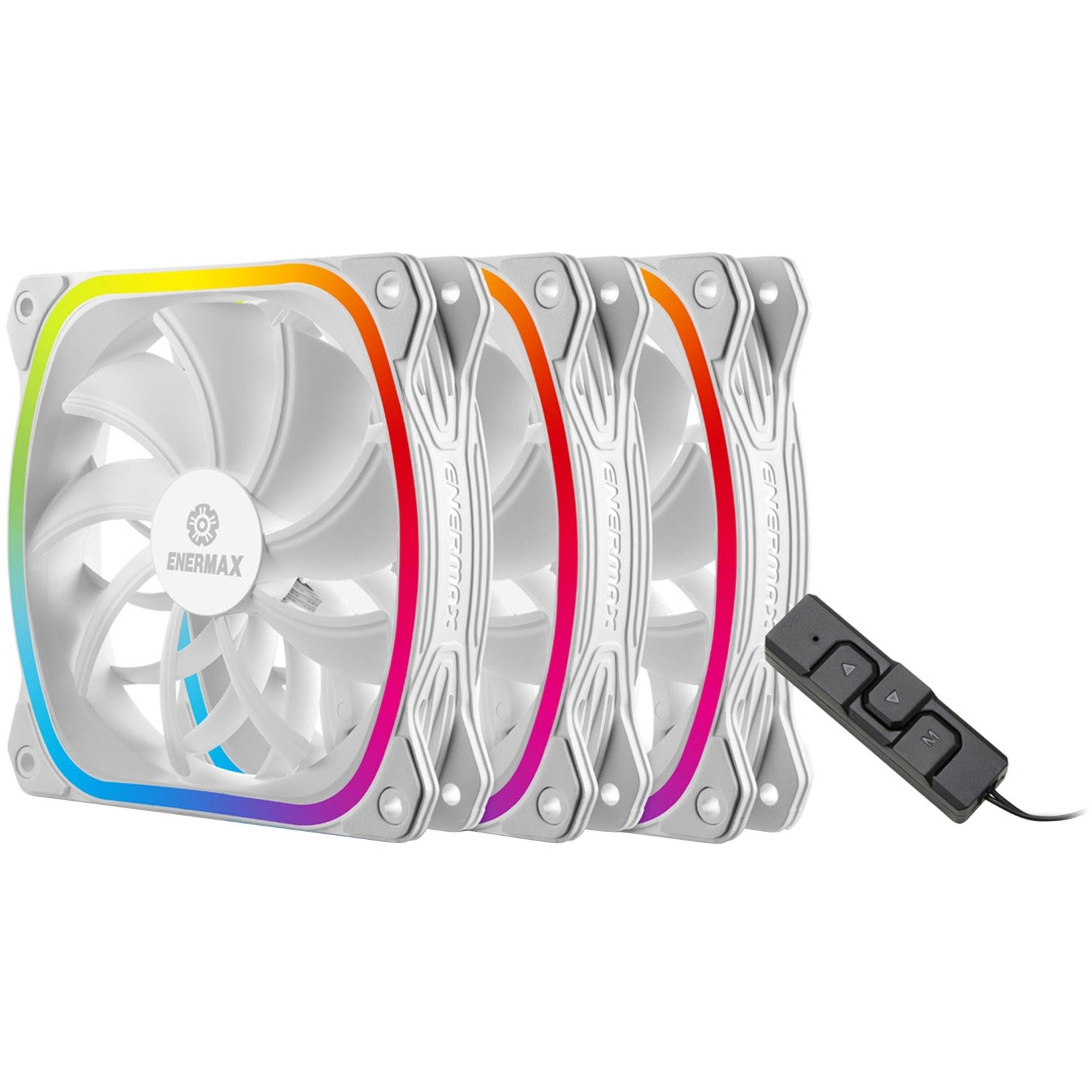 SquA RGB White 3 Pack 120x120, Gehäuselüfter von Enermax