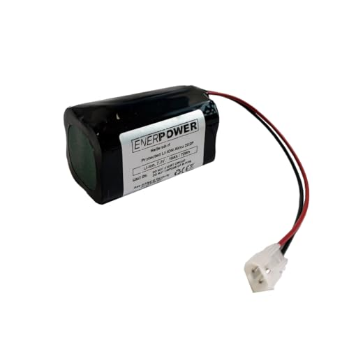 ENERpower Li-Ion-Akku Hellersdorf 7,4V 10000 mAh (70Wh) 2S2P für Taschenlampen wie von Lupine, MyTinySun, Sigma (Basic) von Enerpower
