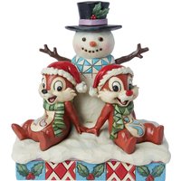 Enesco Disney Snow Much Fun! (Chip 'n' Dale With Snowman Figurine) (14cm) von Enesco