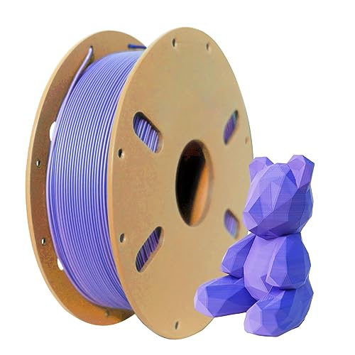 Matte pla filament dual color 1.75mm,ENISINA Matte Filament für den 3D-Druck, Maßgenauigkeit +/-0,03 mm,1kg / 2.20lb (Blau & Violett) von Enisina