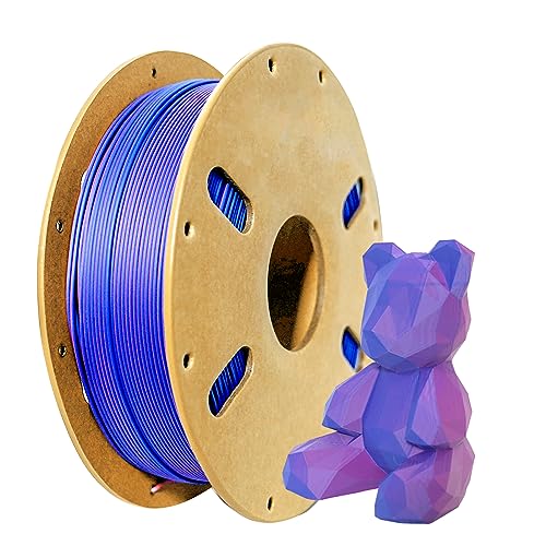 Matte pla filament dual color 1.75mm,ENISINA Matte Filament für den 3D-Druck, Maßgenauigkeit +/-0,03 mm,1kg / 2.20lb (Rosa & Blau) von Enisina