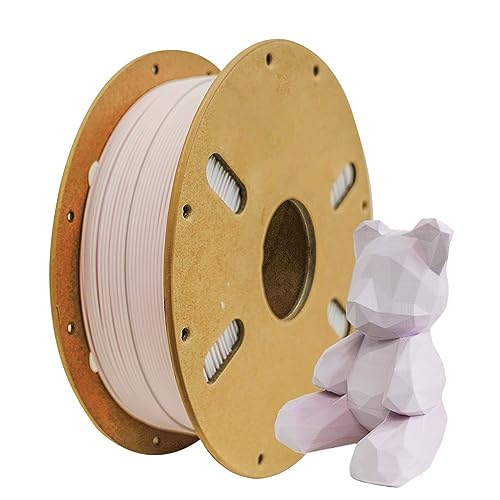 Matte pla filament dual color 1.75mm,ENISINA Matte Filament für den 3D-Druck, Maßgenauigkeit +/-0,03 mm,1kg / 2.20lb (Rosa & Mattes Weiß) von Enisina