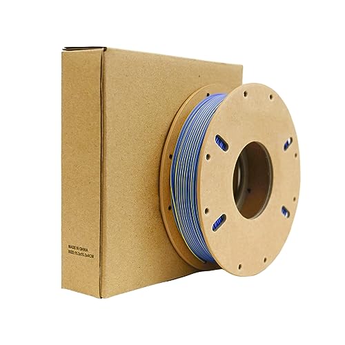 Matte pla filament dual color 1.75mm,ENISINA Matte Filament für den 3D-Druck, Maßgenauigkeit +/-0,03 mm,200g / 7.06oz (Blau&Gelb) von Enisina