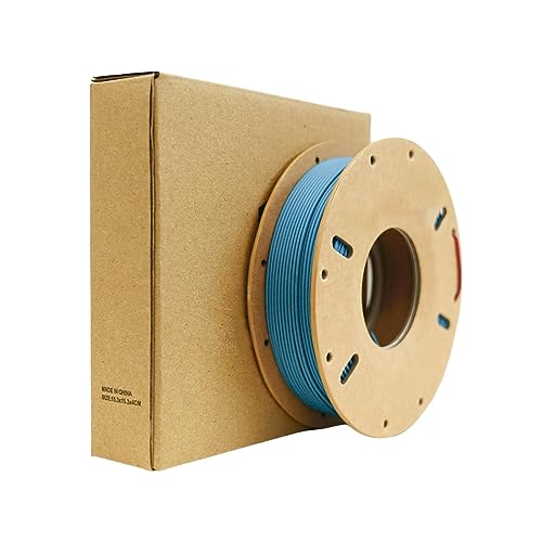 Matte pla filament dual color 1.75mm,ENISINA Matte Filament für den 3D-Druck, Maßgenauigkeit +/-0,03 mm,200g / 7.06oz (Seeblau & Karamellrot) von Enisina