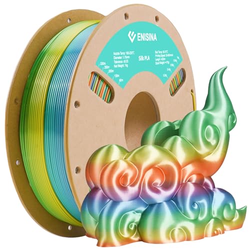 Silk PLA Filament ， Enisina Silk Rainbow Filament, Maßgenauigkeit +/- 0.03mm(Morgenlatte-1KG) von Enisina