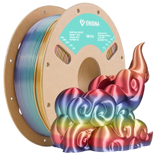 Silk PLA Filament ， Enisina Silk Rainbow Filament, Maßgenauigkeit +/- 0.03mm(Nachglühen-1KG) von Enisina