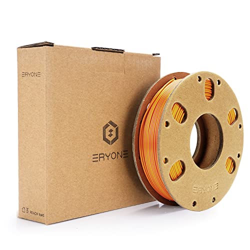 Silk PLA Filament 1.75mm, ENISINA Seidig Glänzendes 3D Drucker Filament PLA, Maßgenauigkeit +/- 0.03mm，200g / 7.06oz (Rotes & Gold) von Enisina